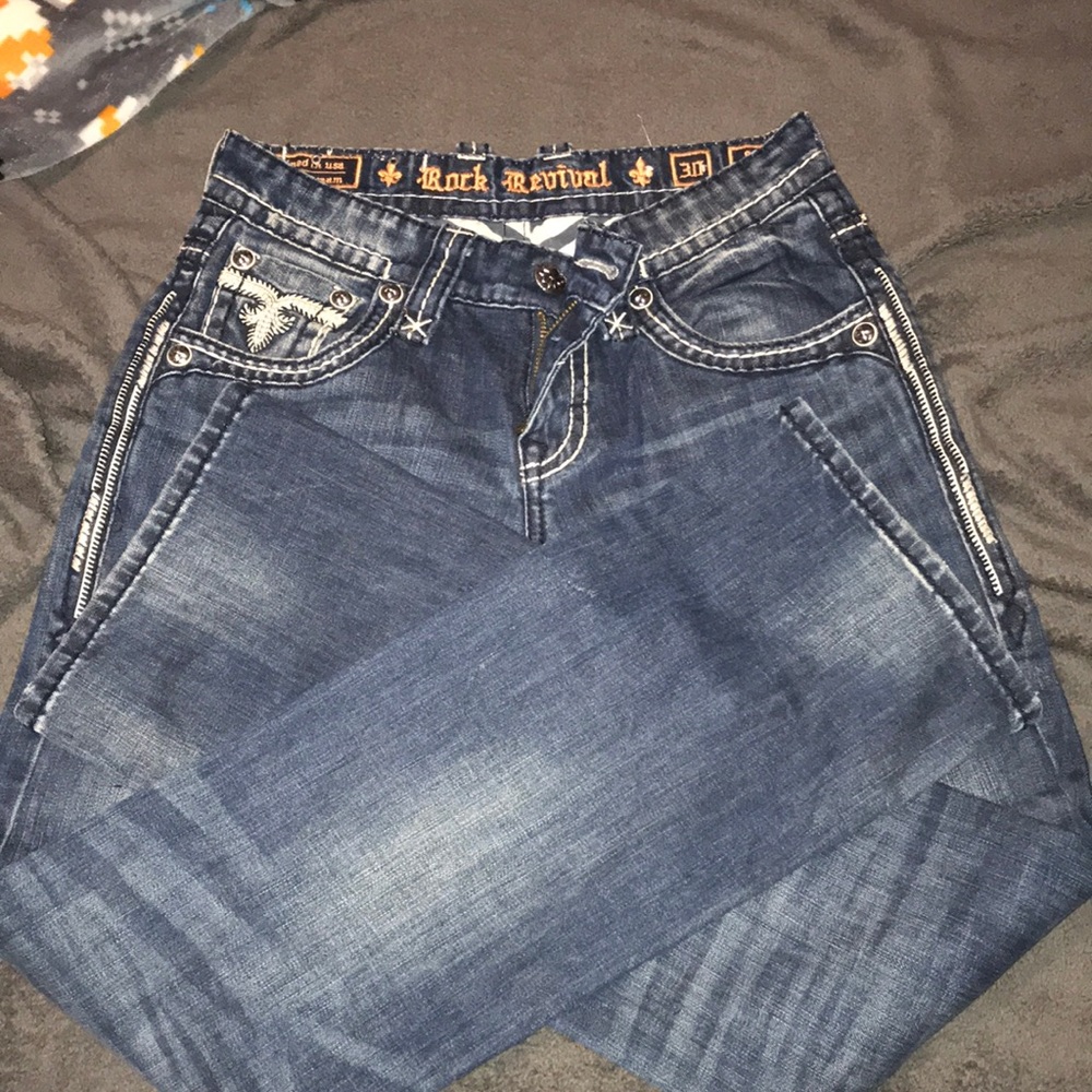 MENS ROCK REVIVAL JEANS